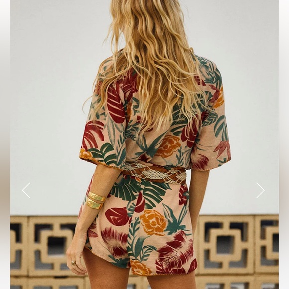 BNWT Chasing Unicorns I Can’t Explain Cotton Gauze Romper Sz Small 🦄 - Picture 2 of 10